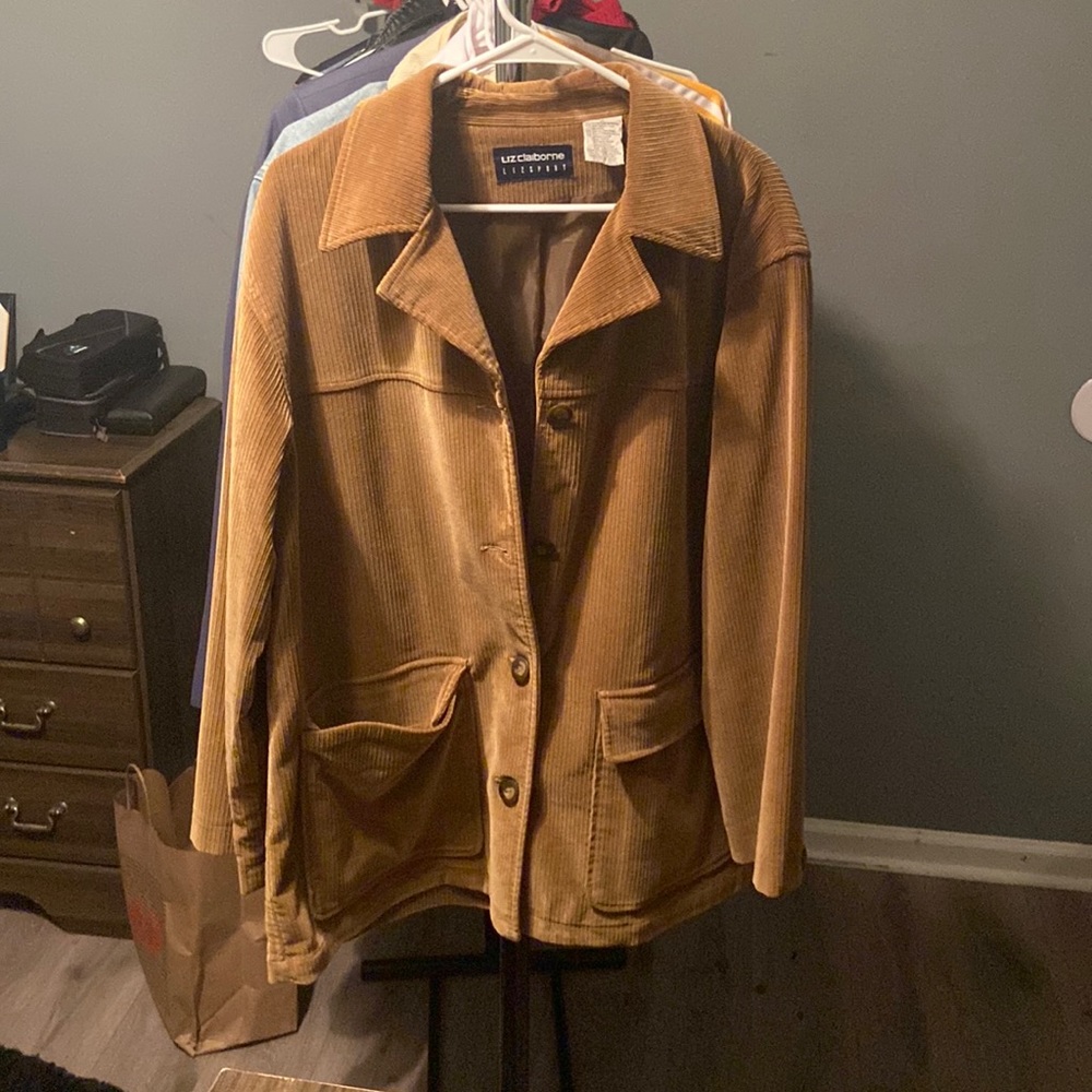 Brown Corduroy Liz Claiborne jacket. Size medium
